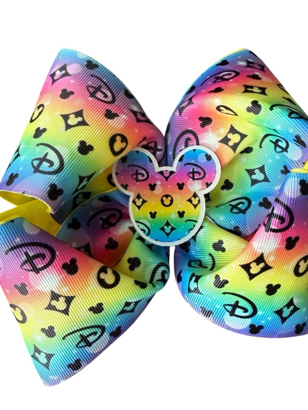 6” Hair Bow set Boutique Mickey‎ Addidas & Rainbow Disney Inspired